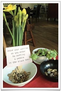 A little ritual that we encourage our tea friends to do as they enter chaya teahouse. A little ritual that we encourage our tea friends to do as they enter chaya teahouse.