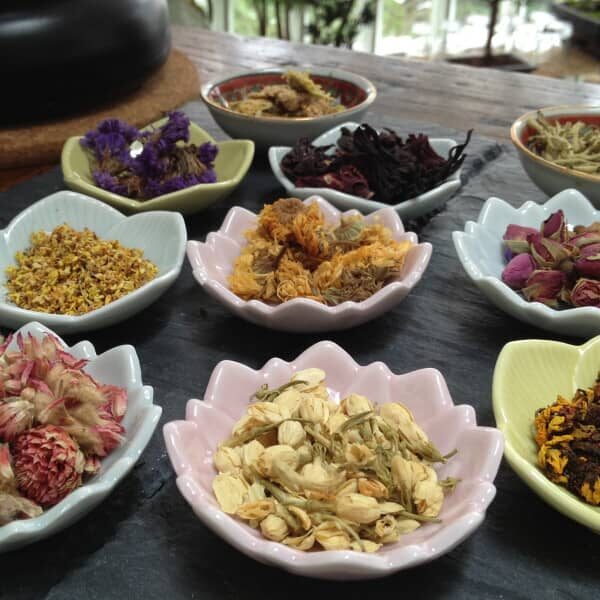 chaya teahouse herbal tisane three flowers